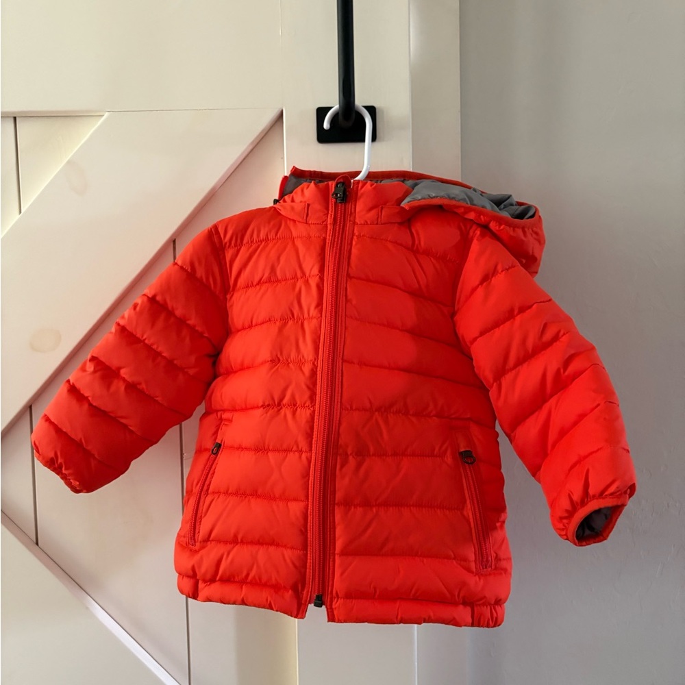 Baby GAP Vibrant Orange Puffer Jacket